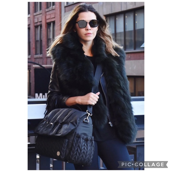 HAPP Levy Black Quilted Diaper Backpack - Black - Picture 3 of 16